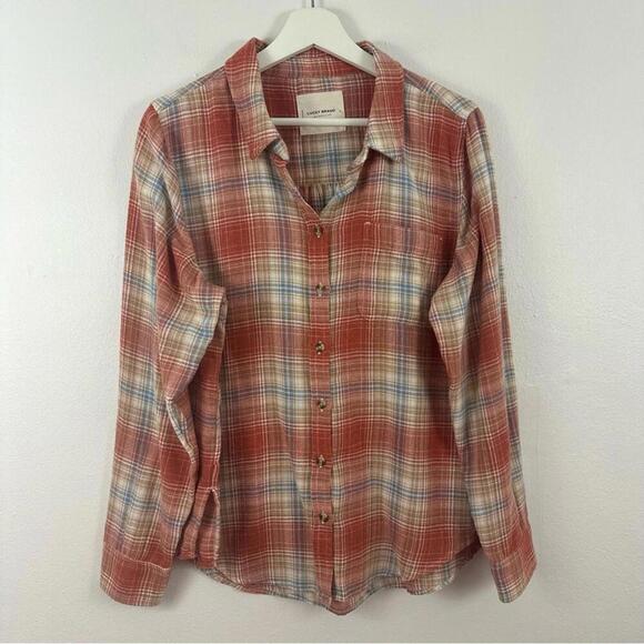 Lucky Brand Tops - 2/$25 Lucky Brand Button Down Plaid Flannel Shirt Women's Size S
